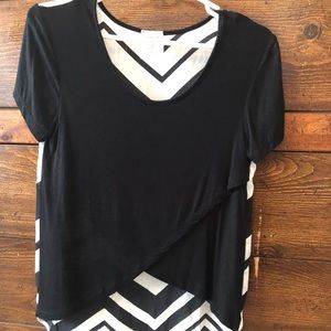 Black and white top